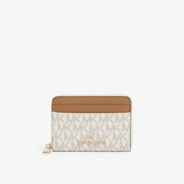 

Кошелек Jet Set из холщовой ткани с монограммой Michael Michael Kors, цвет vanilla/acrn