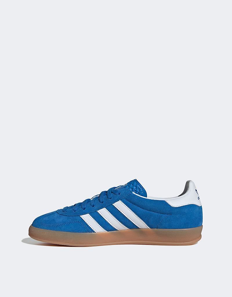 adidas Originals – Gazelle Indoor – Сине-белая спортивная обувь — фото 2