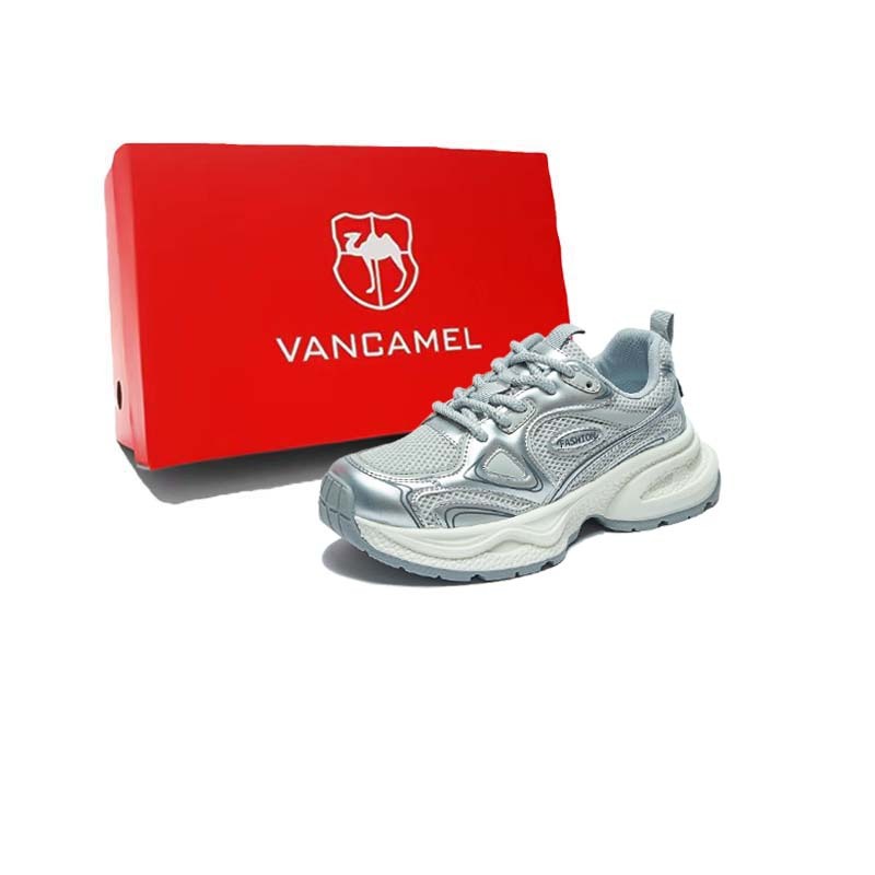

Кроссовки женские толстые низкие Vancamel, бежевый/хаки