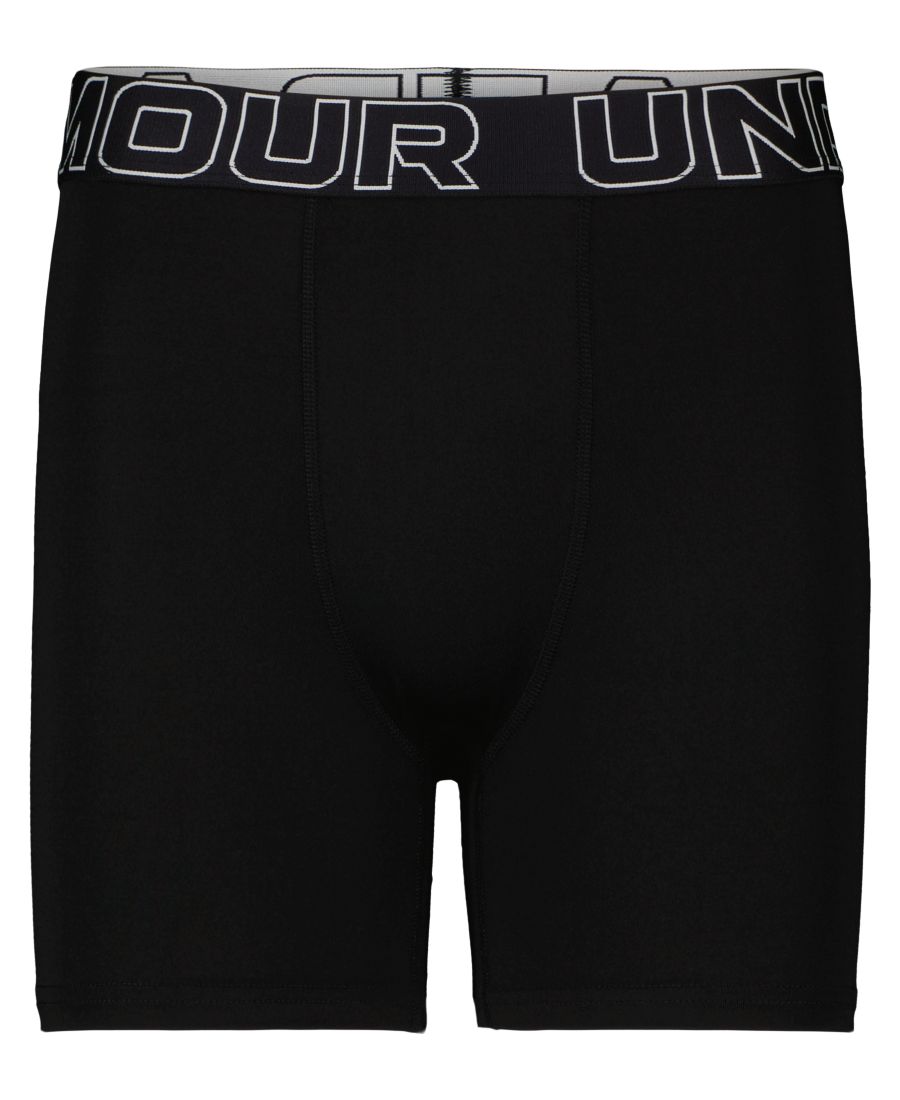 Комплект из 3 однотонных боксерских трусов для мальчиков 7-20 лет Under Armour, Black — фото 2
