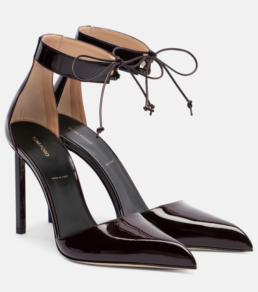 Туфли из лакированной кожи Tom Ford, Cherry Smoke