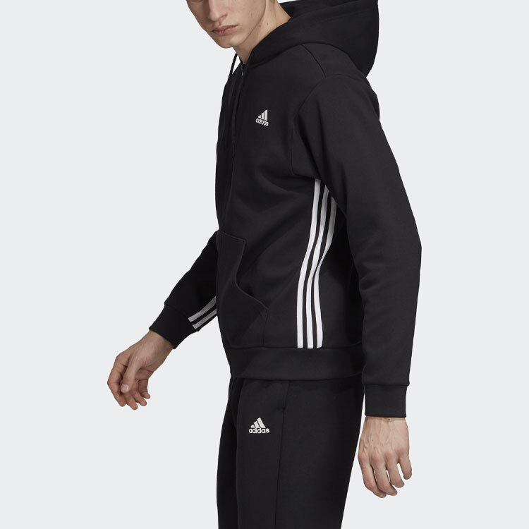 Худи Adidas Must Haves 3-Stripes, черный — фото 3