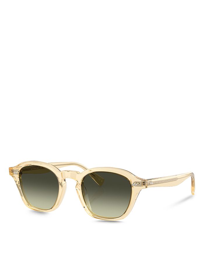 

Эйлс, квадратные солнцезащитные очки, 48 мм Oliver Peoples, черный