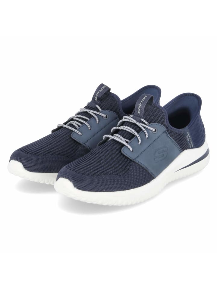 

Кроссовки на шнуровке Skechers, синий