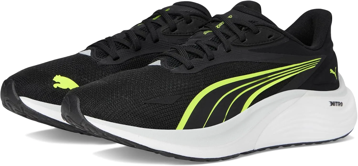 Мужские беговые кроссовки Puma Electrify Nitro 4, черный/желтый/серый