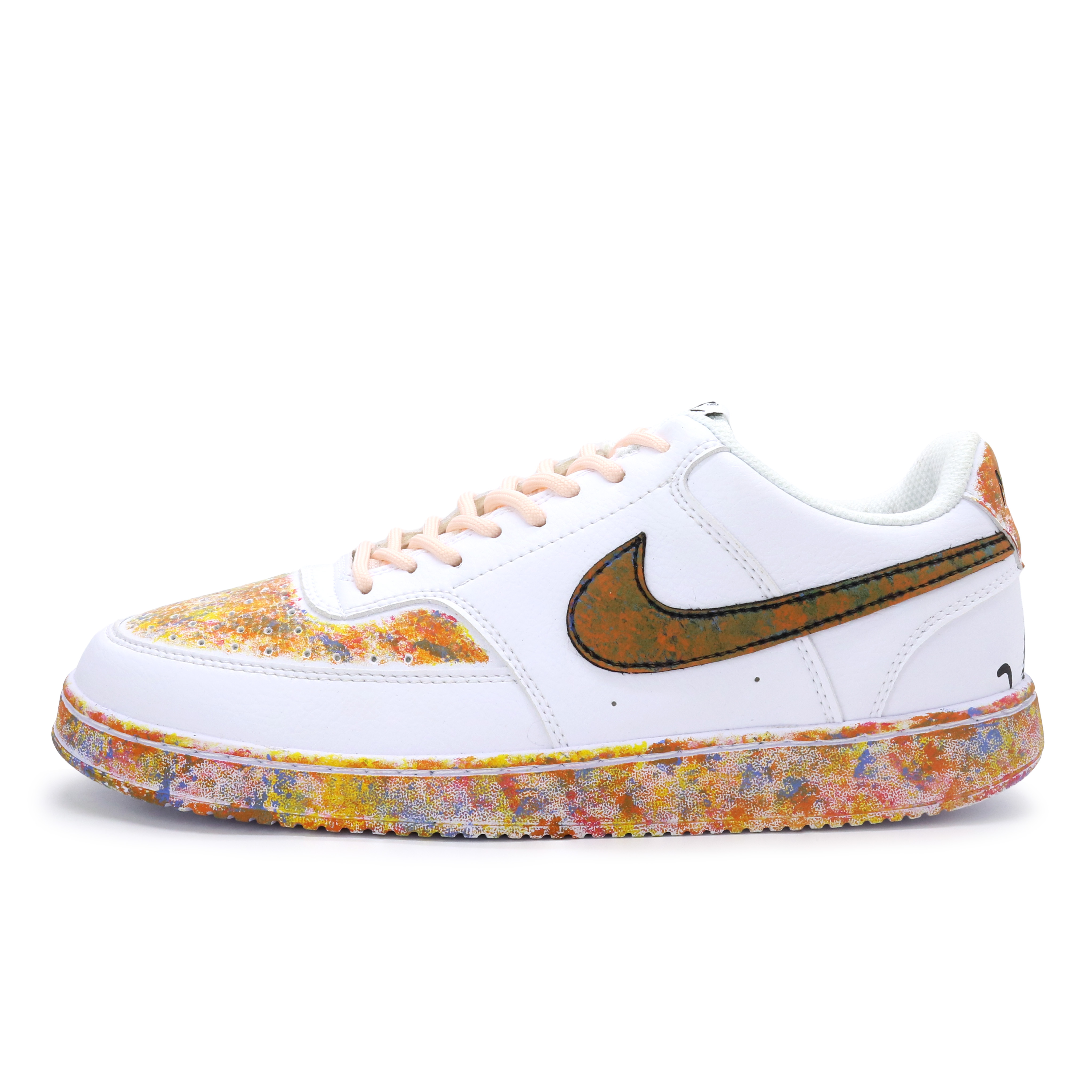

Nike Кроссовки для скейтбординга Court Vision 1 Low Top, мужские, белые, оранжевые
