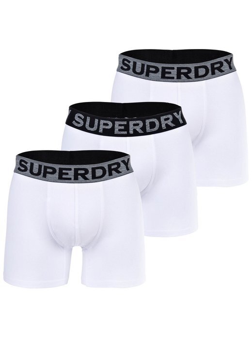 

Боксеры, 3 шт. Superdry, белый