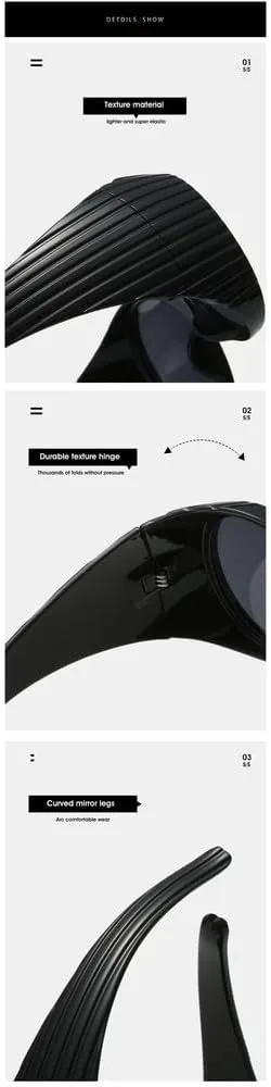 

Винтажные овальные солнцезащитные очки большого размера для женщин, модные градиентные очки с защитой от УФ-излучения UV400 для мужчин, панк-стиль SKFGNX, Black Gray