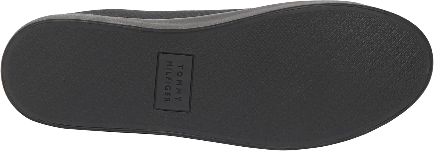 Мужские вулканизированные кроссовки Tommy Hilfiger Th Hi Vulc Low Canvas Shoes, Black — фото 2