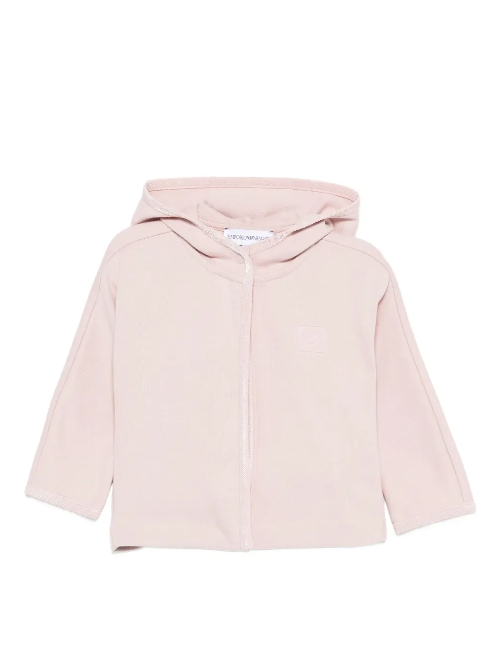 

Худи с принтом Emporio Armani Kids, розовый
