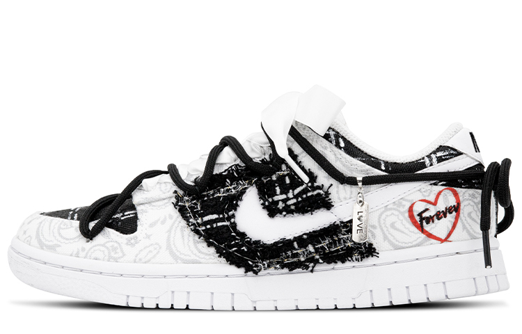 

Кроссовки Nike Dunk Skateboarding Shoes Women's Low-top White/black, белый