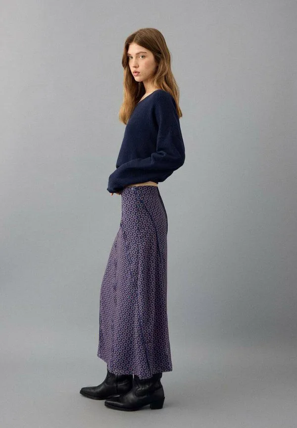 Подростковая юбка а-силуэта Mango Kids, Marineblauw — фото 3