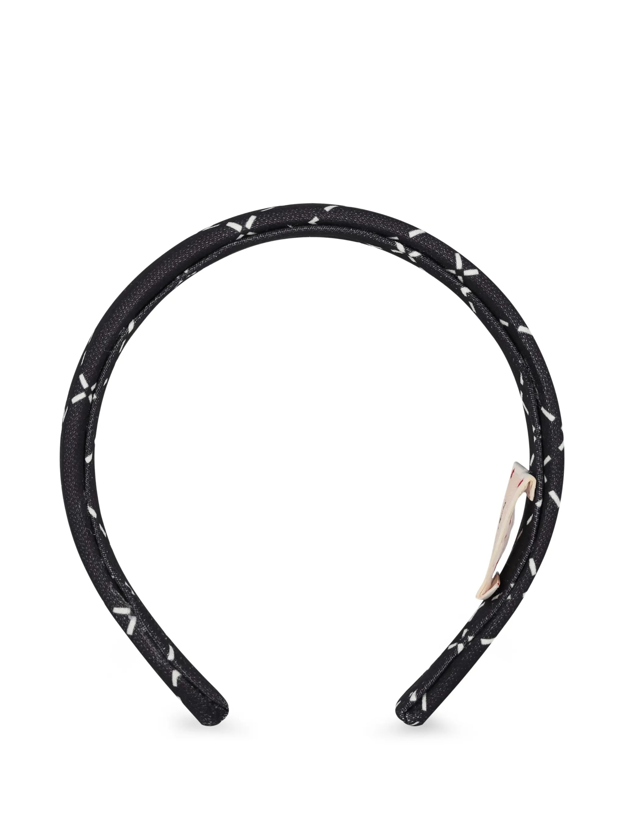 

Ободок в полоску Elisabetta Franchi Kids, черный