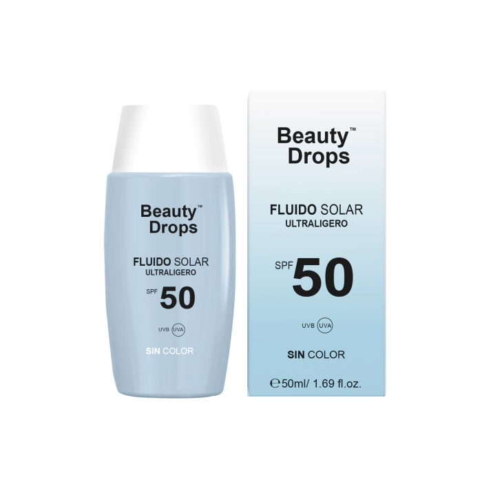 

Солнцезащитный крем fluido solar ultraligero Beauty Drops, объем spf 50 50 мл