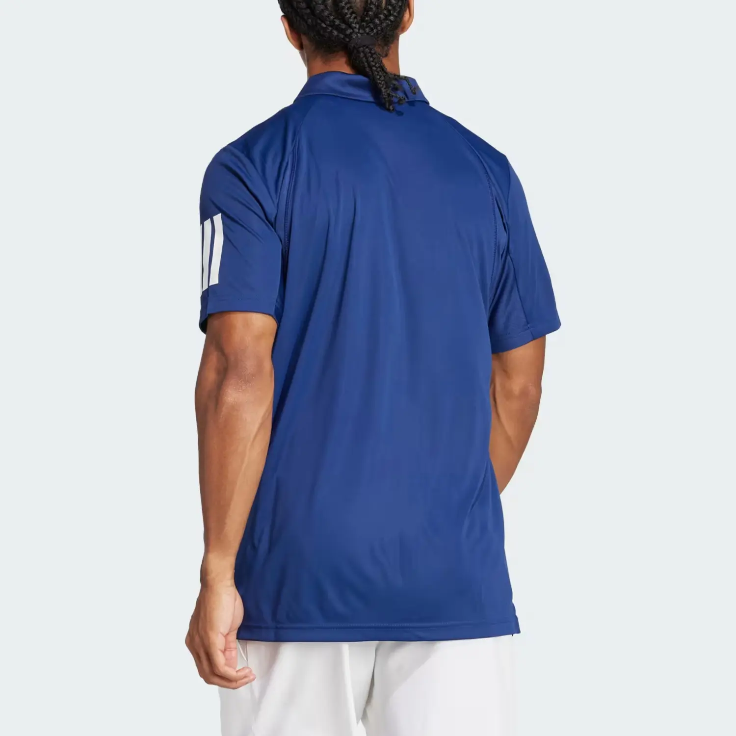 Adidas Футболка Polo Tennis3 Stripes мужская dark blue — фото 3