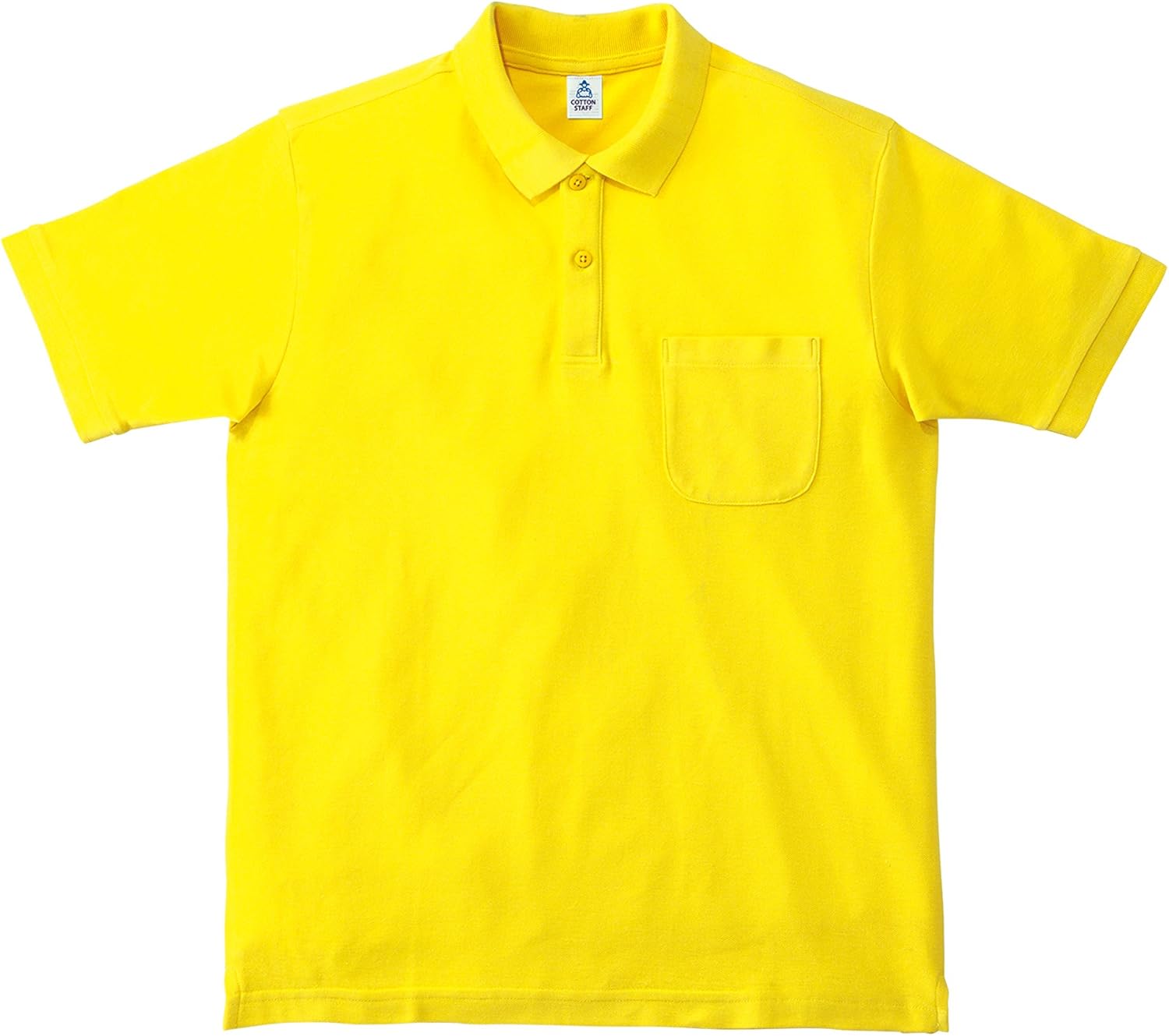 

Мужская поло-рубашка Cotton STAFF MS3114 CVC Pique Dry с карманами Lifemax, желтый