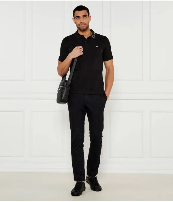 Футболка поло Slim fit Calvin Klein, черный — фото 2
