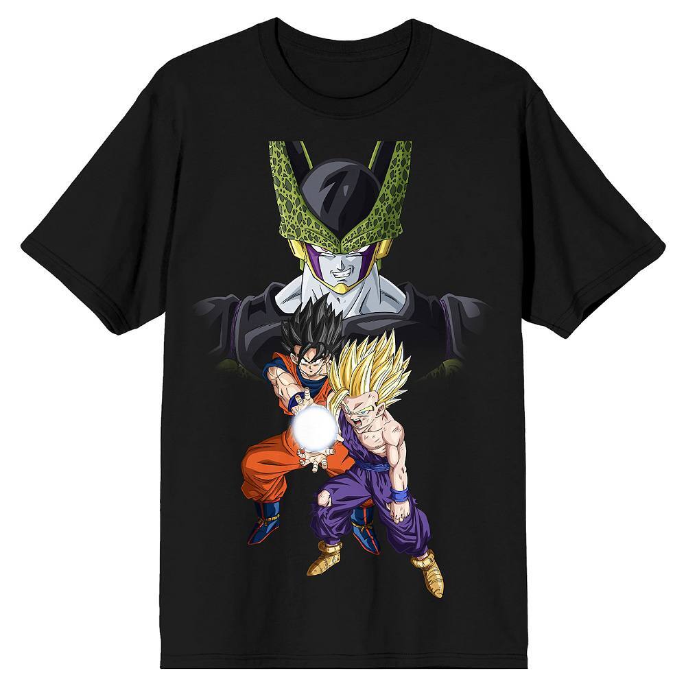 

Мужская футболка Dragon Ball Z Cell Goku и Gohan Licensed Character, черный