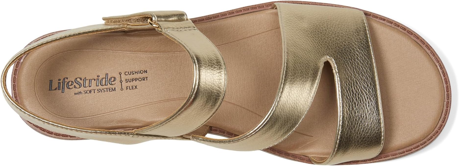Сандалии LifeStride Waverly Sandals, цвет Gold Faux Leather — фото 2