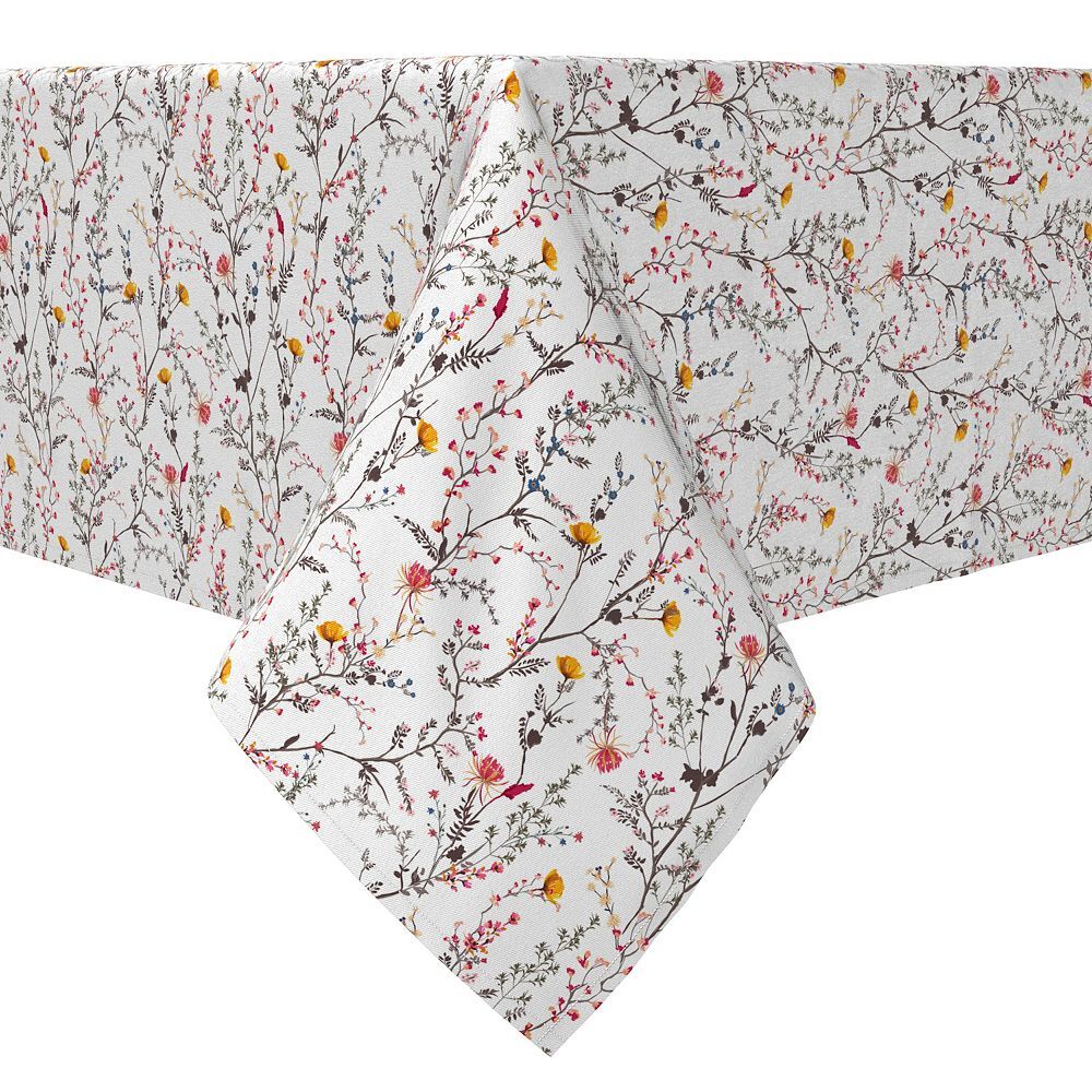 

Прямоугольная скатерть, 100% хлопок, сезон цветов Fabric Textile Products, розовый