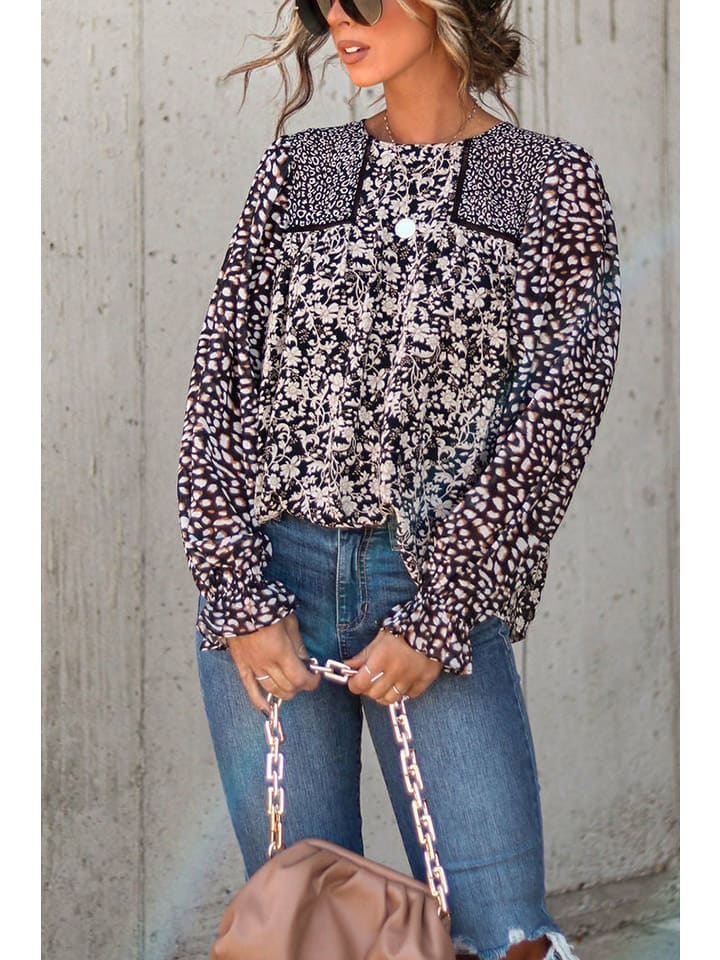 

Блуза Milan Kiss Bluse, цвет Beige/Schwarz