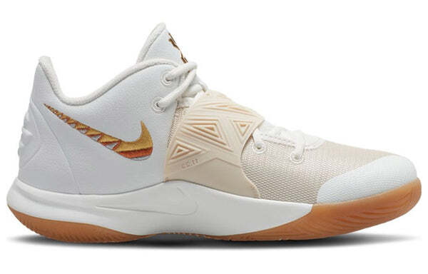 Кроссовки Nike Kyrie Flytrap 3 EP 'White Metallic Gold', белый — фото 2