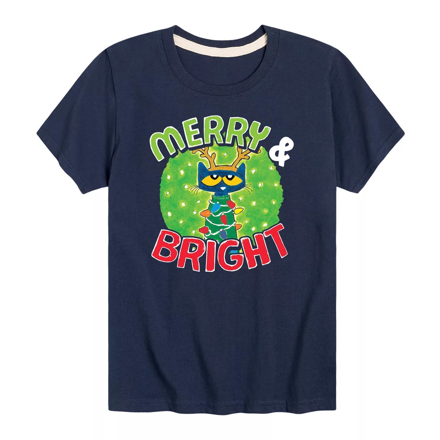 

Футболка Merry Bright для мальчиков 8–20 лет с котом Питом Licensed Character, синий