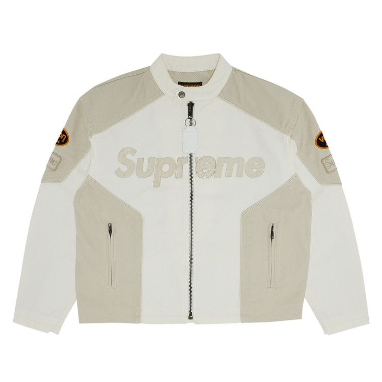 

Куртка Supreme x Vanson Leathers x Cordura Cotton Jacket, White