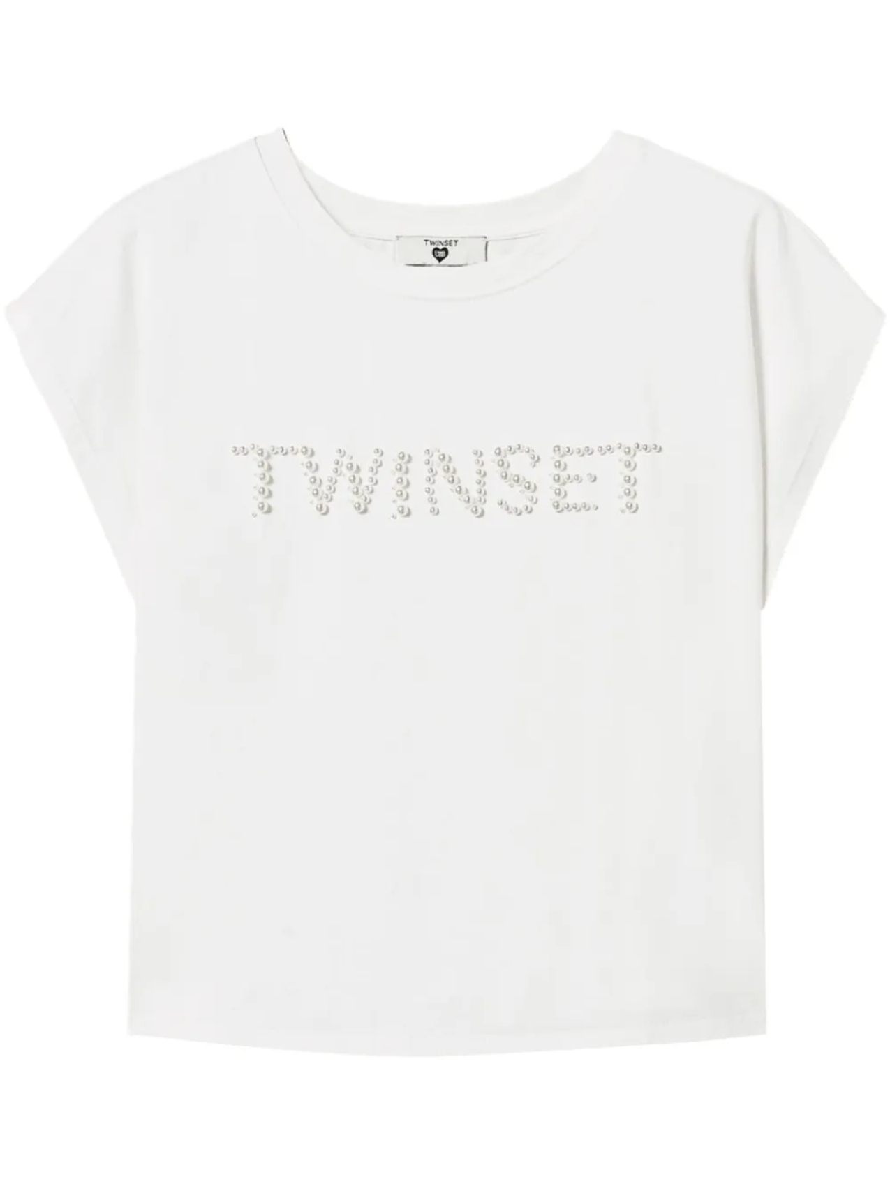

Футболка с вышитым логотипом TWINSET, белый
