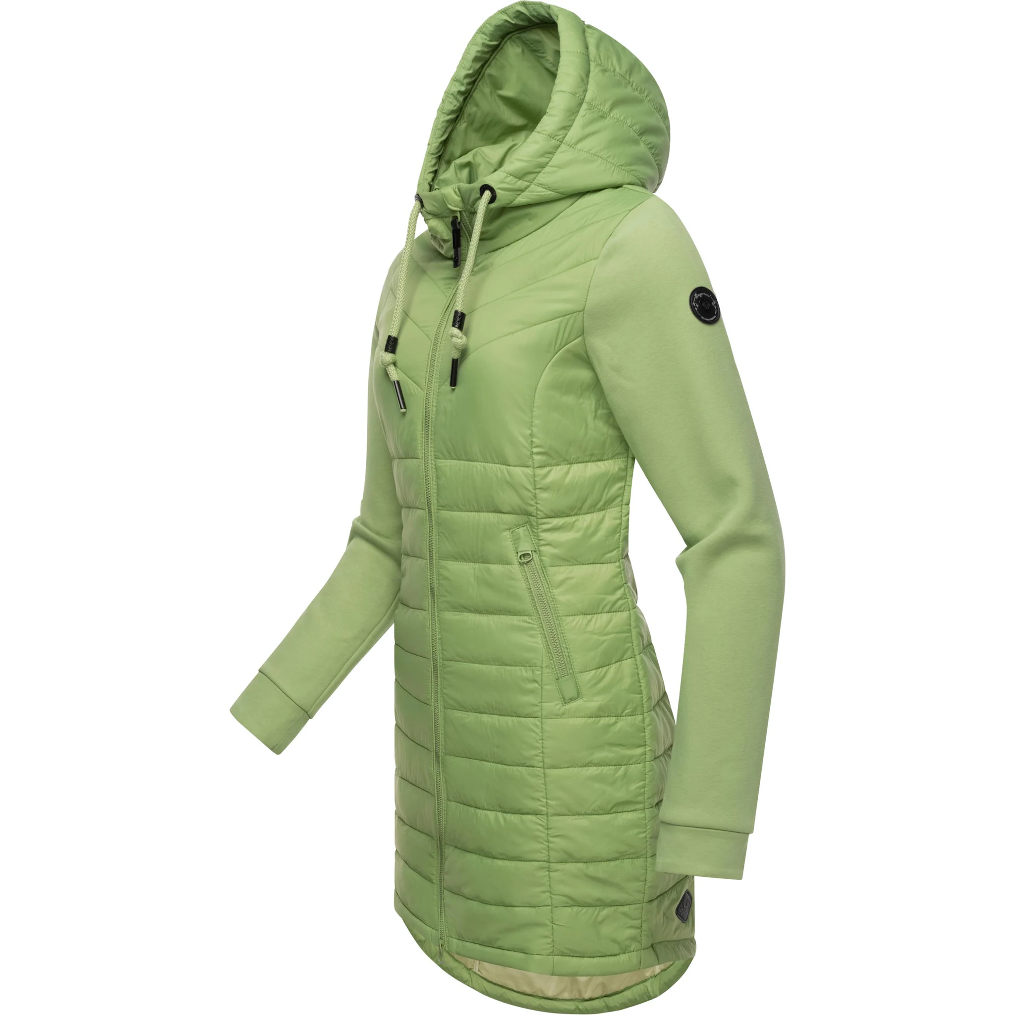 

Стеганое пальто Ragwear "Lucinda Long", пальто из современного микса материалов с капюшоном, зеленый