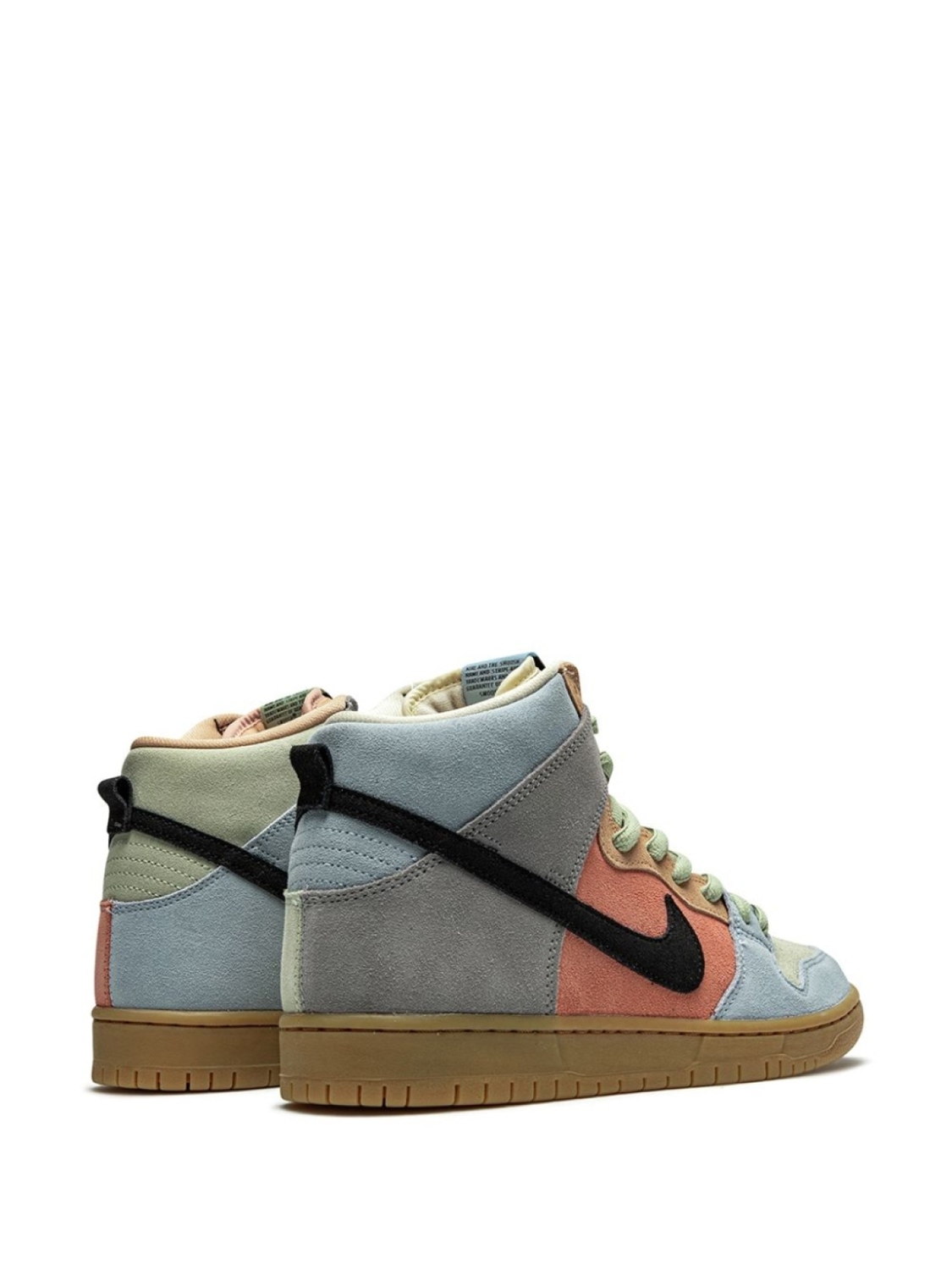 Nike кеды SB Dunk High, зеленый — фото 3
