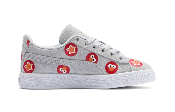 Кроссовки sesame street 50 suede badge ps Puma, серый — фото 2