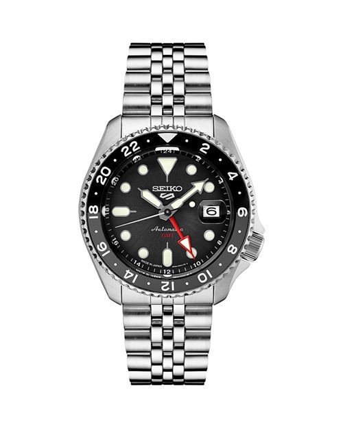 

5 Спортивные часы GMT, 43 мм Seiko Watch, цвет Black