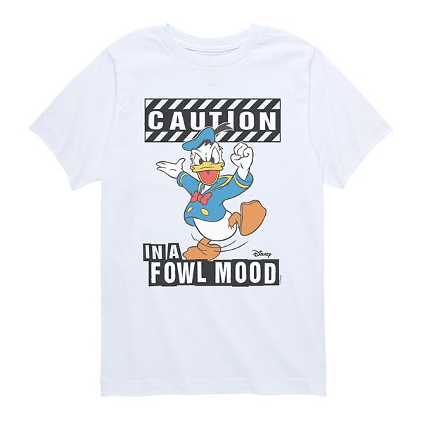 

Футболка с принтом Donald Duck in a Fowl Mood для мальчиков 8-20 Disney, White