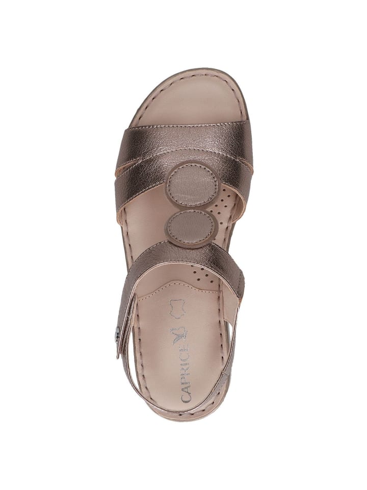 Сандалии на плоской подошве Caprice Sandalette, цвет TAUPE MET.COMB — фото 2