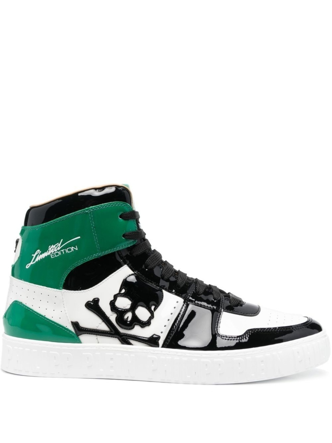 

Philipp Plein кроссовки с декором Skull, зеленый