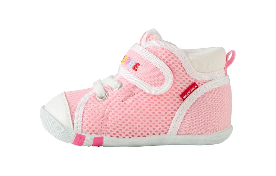 

Детские нескользящие, антиударные и дышащие низкие ботиночки для малышей MIKI HOUSE, розовый