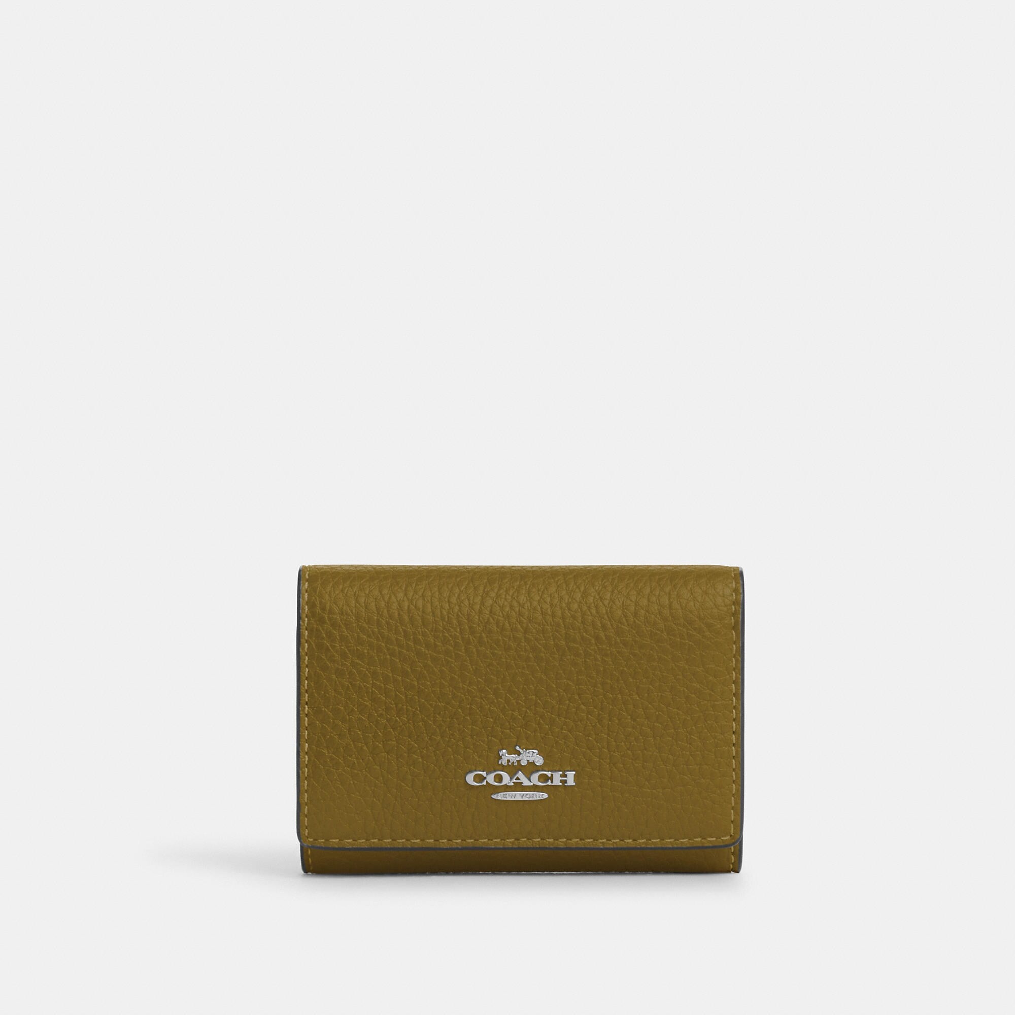 

Микро-кошелек Coach Outlet, цвет silver/citron