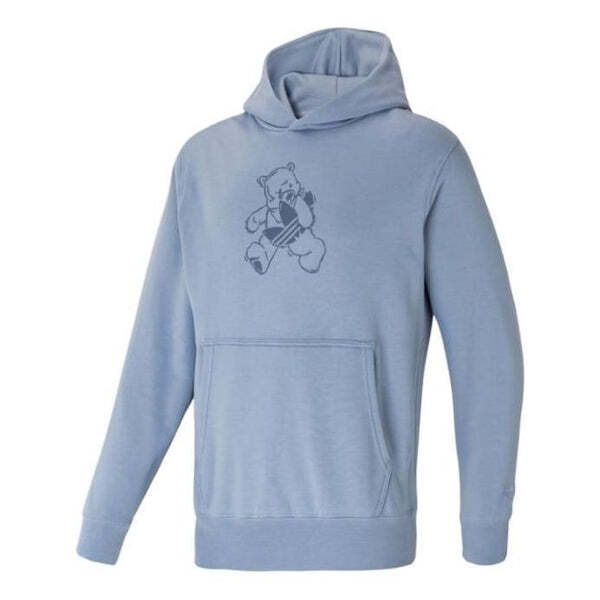 

Толстовка adidas originals Cartoon Bear Pattern Couple Style Sky Blue, мультиколор