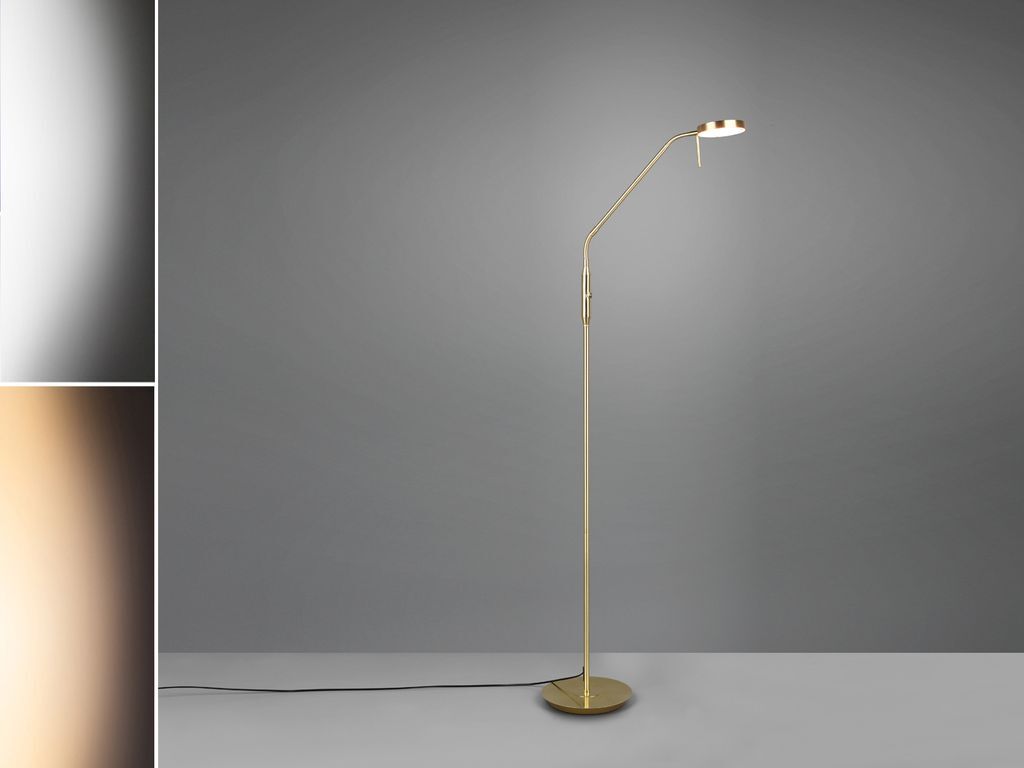 

Торшер Trio Monza, LED, 12Вт, 1400лм, 2300-4000К, матовая латунь (423310108)