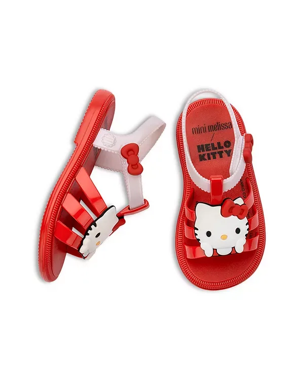 Сандалии Hip + Hello Kitty и друзья - для малышей Mini Melissa, Red/White — фото 2