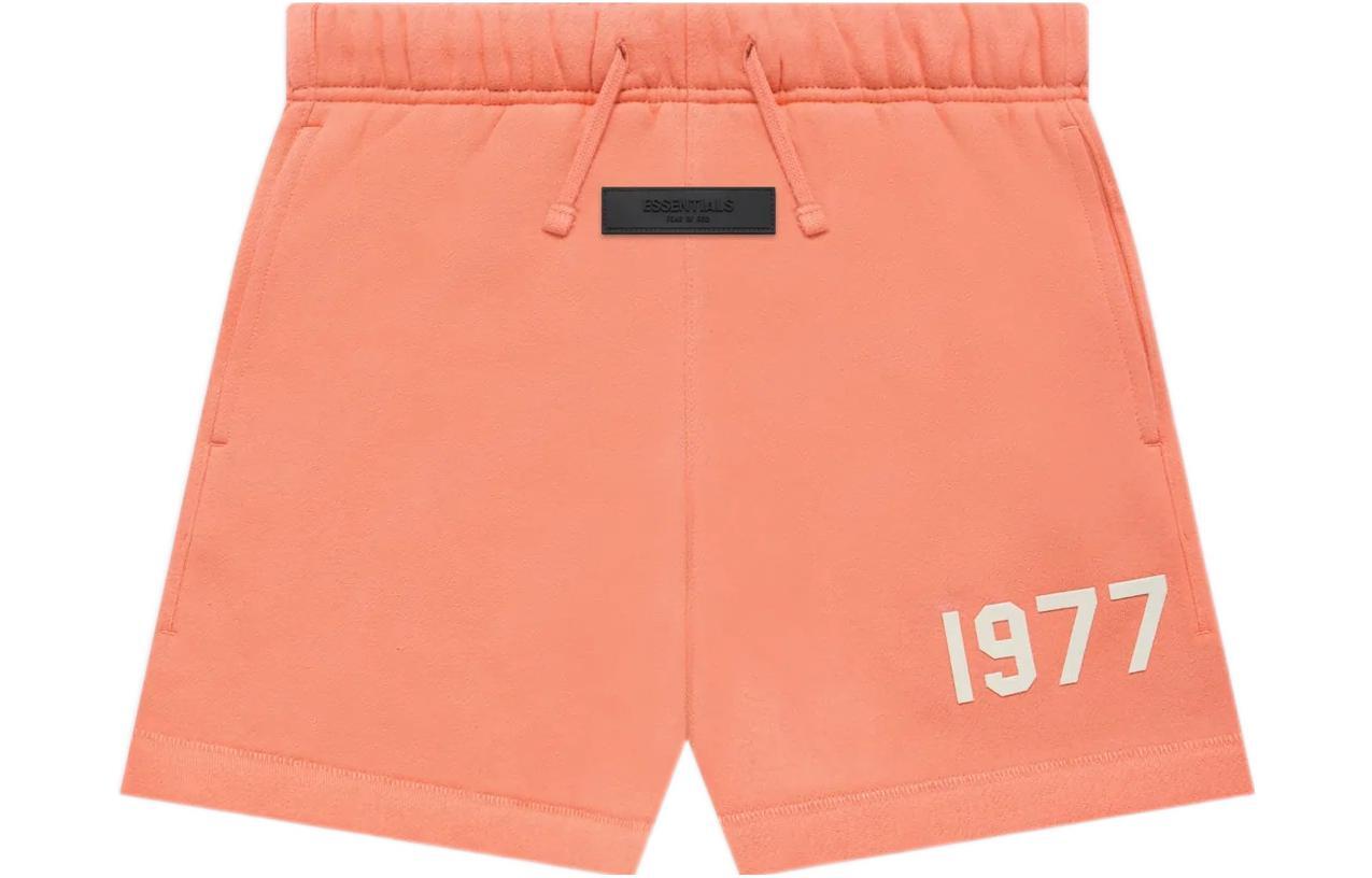 

Дети Шорты Fear Of God Essentials, кораллово-красный