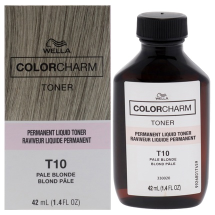 

Жидкий тонирующий тонирующий состав Color Charm Permanent Liquid Toner T10 для светло-русых волос, 413 мл. Wella