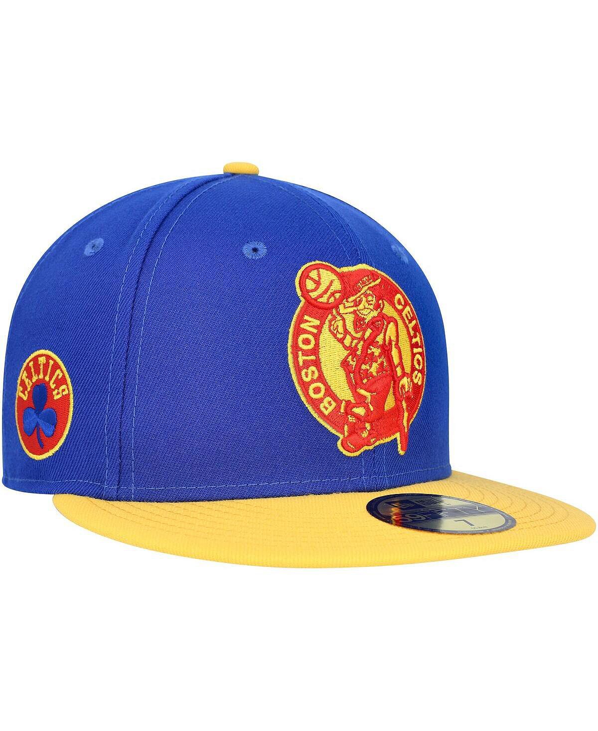 

Мужская синяя приталенная кепка Boston Celtics 59FIFTY с боковой нашивкой New Era