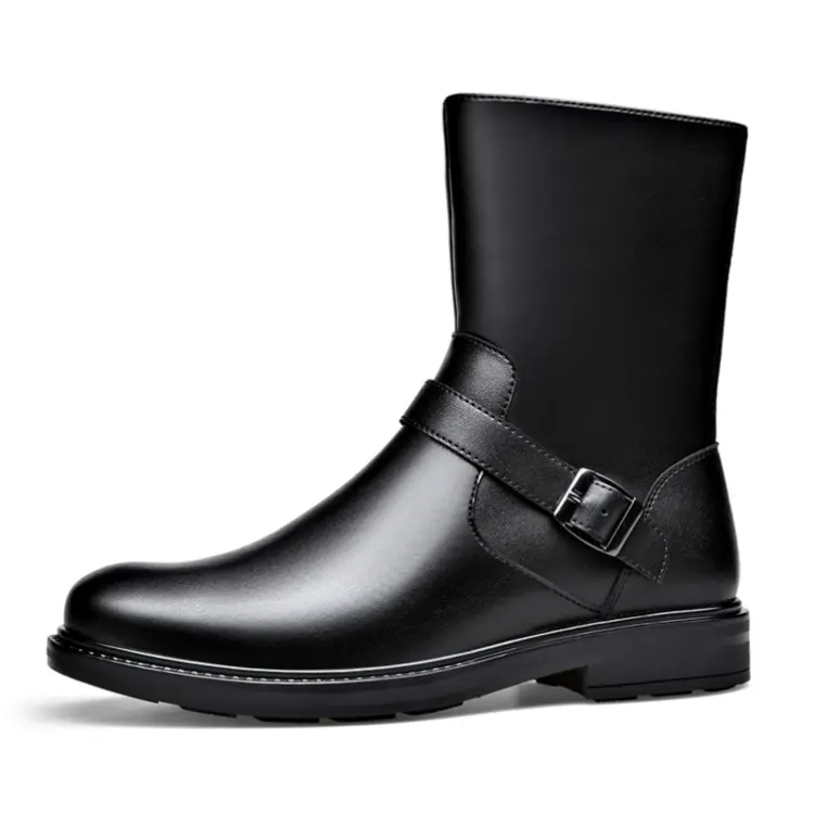 

Ботинки мужские Qie, цвет Black Fleece-Lined