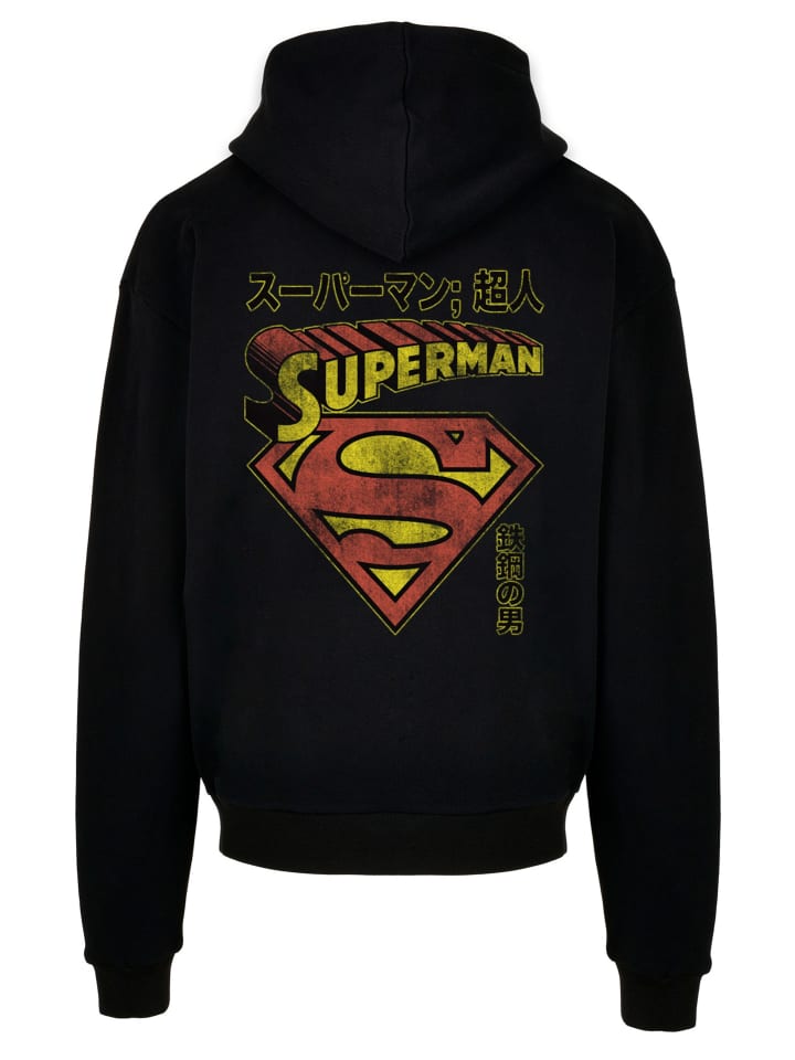 

Ультратяжелая толстовка с капюшоном DC Comics Superman Japanese в черном цвете F4NT4STIC