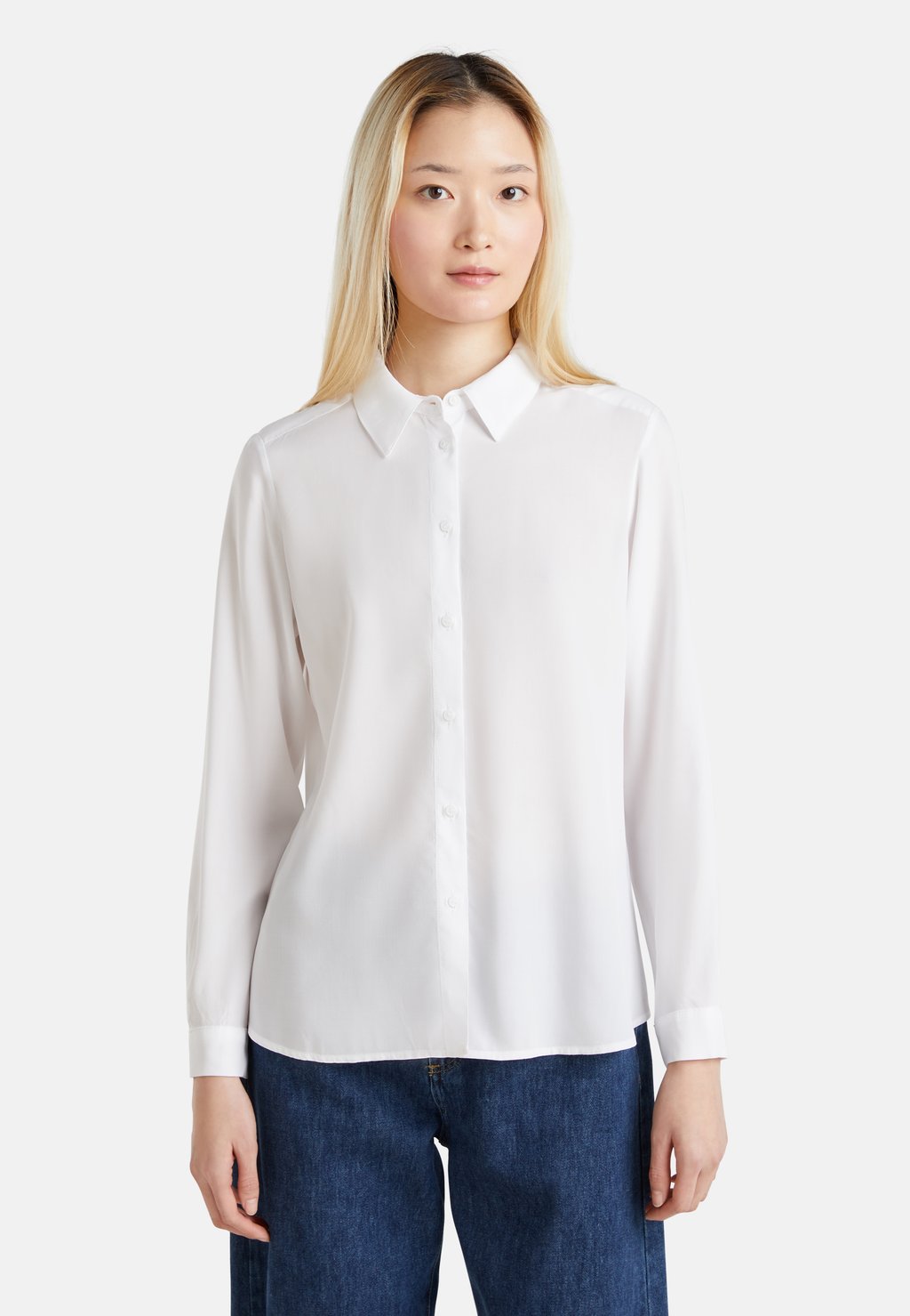 

Блузка на пуговицах REGULAR FIT United Colors of Benetton, белый