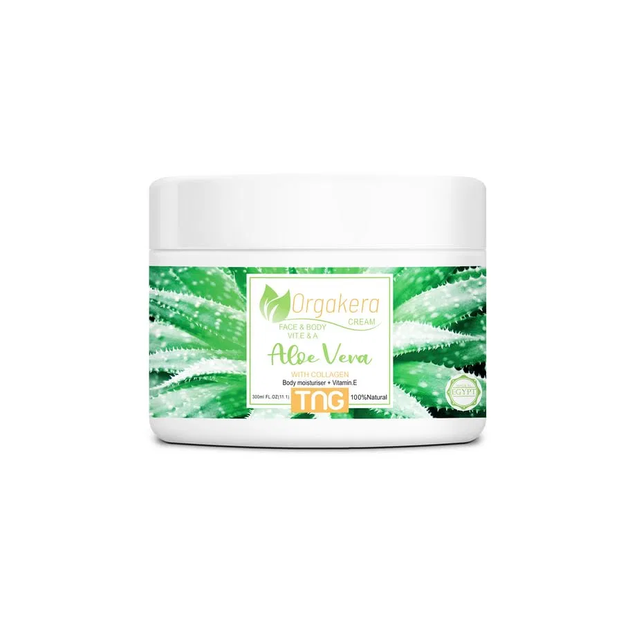 Крем Orgakera с алоэ вера, коллагеном и витамином E, 300 г Lotus Shop