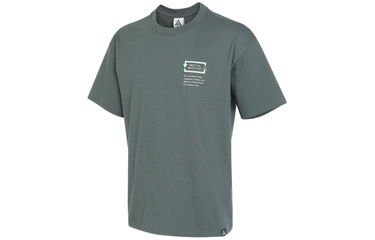 

Футболка Acg Pickinout Dri Fit Nike, серо-зеленый