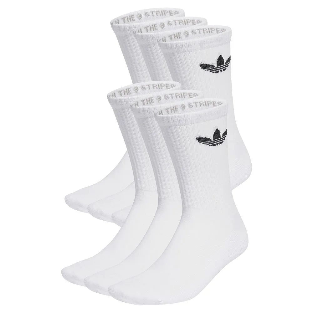 

Носки adidas Originals Trefoil Cushion crew 6 pairs, белый